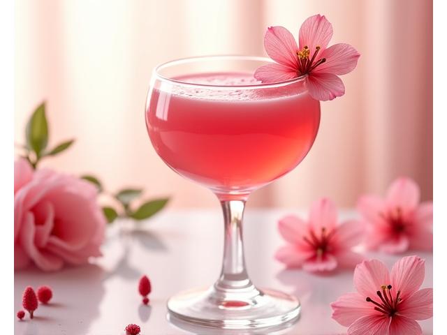 Smoothie merah jambu 'Beauty Boost' dengan beri dan buah-buahan kaya vitamin C
